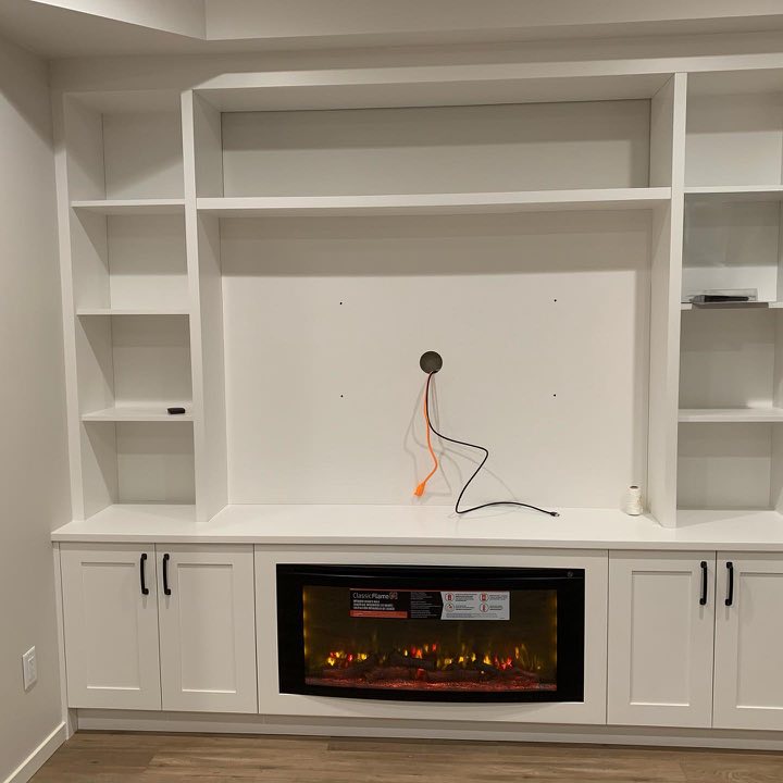 TV Stand with Fireplace