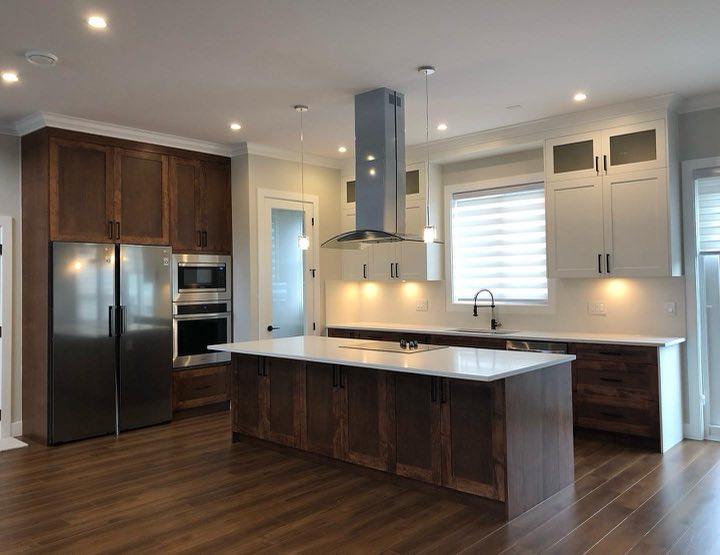 Walnut & White Kitchen